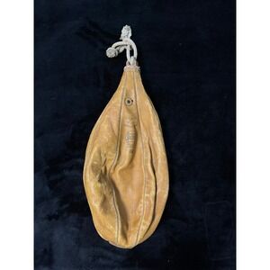Vintage Spalding 08 Leather Speed Bag Boxing Punching Bag Tan Antique USA Made